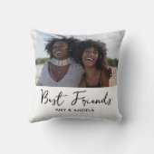 最高の友友引用文白写真 クッション (裏面)