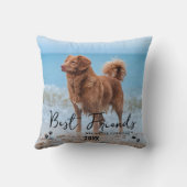 最高の友達がペットの記念忘れ写真を撮らない クッション (裏面)