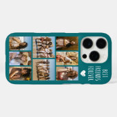 最高の友達だよ 8枚の写真 ティール Case-Mate iPhoneケース (裏面 (横))