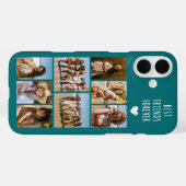 最高の友達だよ 8枚の写真 ティール Case-Mate iPhoneケース (裏面 (横))