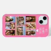 最高の友達だよ 8枚の写真 ピンク Case-Mate iPhoneケース (裏面 (横))