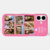 最高の友達だよ 8枚の写真 ピンク Case-Mate iPhoneケース (裏面 (横))