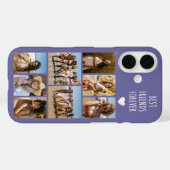 最高の友達だよ 8枚の写真 紫 Case-Mate iPhoneケース (裏面 (横))