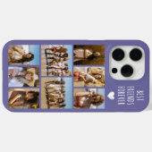 最高の友達だよ 8枚の写真 紫 Case-Mate iPhoneケース (裏面 (横))
