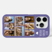 最高の友達だよ 8枚の写真 紫 Case-Mate iPhoneケース (裏面 (横))