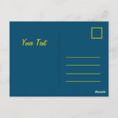 最高の友達と楽しいお誕生日会 シンプルなカスタム ポストカード (裏面)