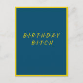 最高の友達と楽しいお誕生日会 シンプルなカスタム ポストカード (正面)