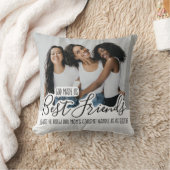 最高の友達の友情引用文写真 クッション (ブランケット)