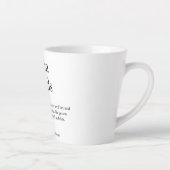 最高の友達の定義 ブラック＆ホワイト カフェラテマグ (右)