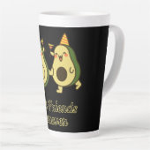 最高の友達の日+アボカド+おもしろTシャツ カフェラテマグ (右アングル)