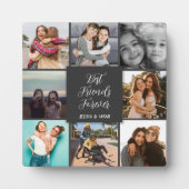 最高の友達の永遠に灰色の写真の手書き フォトプラーク (正面)