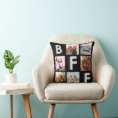 最高の友達の黒銀写真集 クッション (椅子)