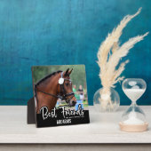 最高の友達は決して忘れ馬のペット記念 フォトプラーク (インサイチュ)