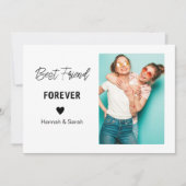 最高の友達へのプレゼント 彼女への特別なギフト 招待状 (正面)