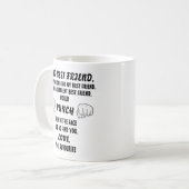 最高の友達への面白いギフト コーヒーマグカップ (正面左)