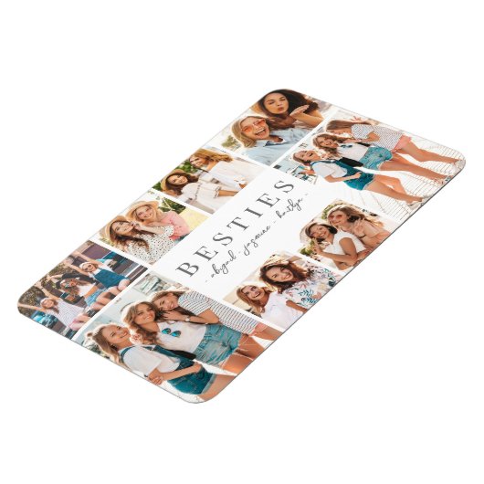 最高の友達エレガントBFF Collage写真 マグネット (左側)