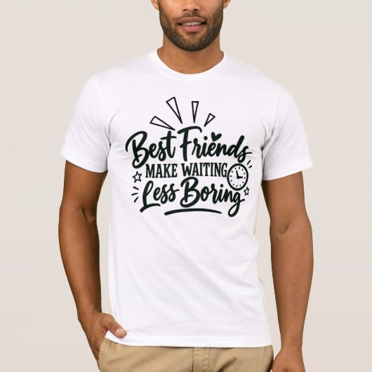 最高の友達スローガン Tシャツ (正面)
