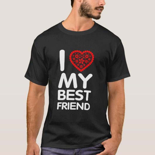最高の友達大好き Tシャツ (正面)