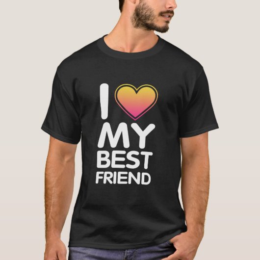 最高の友達大好き Tシャツ (正面)