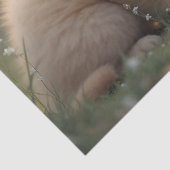 最高の友達 – かわいい子犬と子猫の芝生の中 薄葉紙 (詳細)