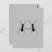 最高の友達。アリのカップル ポストカード (正面/裏面)