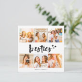 最高の友達 フォト コラージュ カード (スタンド正面)