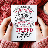 最高の友達 フード ユーモア アンチバレンタインデー シーズンカード