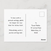 最高の友達 ベストフレンド ベストー ピンク カスタム ポストカード (裏面)