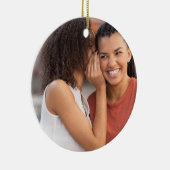 最高の友達 定義 クリスマス 写真 セラミックオーナメント (右)