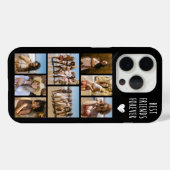 最高の友達 永遠 8枚の写真 ブラック Case-Mate iPhoneケース (裏面 (横))