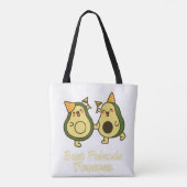 最高の友達 永遠 AVOCADO 友達の日 トートバッグ (裏面)
