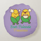 最高の友達 永遠 BEST+FRIENDS+FOREVER ラウンドクッション (裏面)
