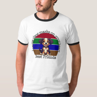 最高の友達 犬好き ランゲージTシャツ – Free Fit Tシャツ