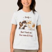 最高の友達 猫の融合 – Tシャツ (正面)