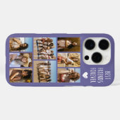 最高の友達 8枚の写真 パープル Case-Mate iPhoneケース (裏面 (横))