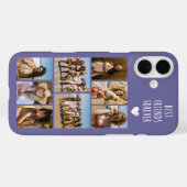 最高の友達 8枚の写真 パープル Case-Mate iPhoneケース (裏面 (横))