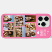 最高の友達 8枚の写真 ピンク Case-Mate iPhoneケース (裏面 (横))