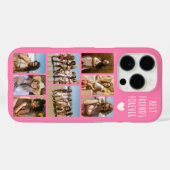 最高の友達 8枚の写真 ピンク Case-Mate iPhoneケース (裏面 (横))