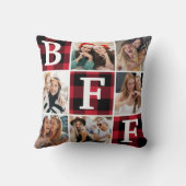 最高の友達 BFF フォトコラージュ 友情ギフト  クッション (裏面)