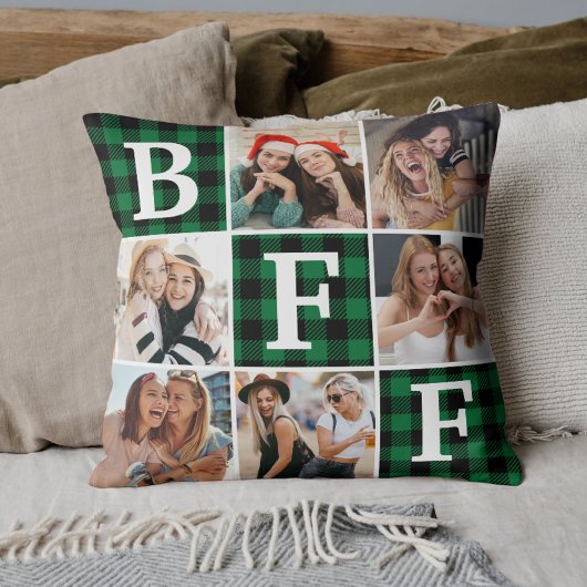 最高の友達 BFF フォトコラージュ 友情ギフト  クッション