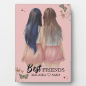 最高の友達BFFかわいい漫画フォトアーエレガントチ フォトプラーク (正面)
