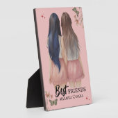 最高の友達BFFかわいい漫画フォトアーエレガントチ フォトプラーク (側面)