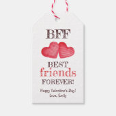 最高の友達foreverハッピーバレンタインデー ギフトタグ (正面)