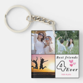 最高の友達Forever写真コラージュカスタム- 3 – 写真 キーホルダー