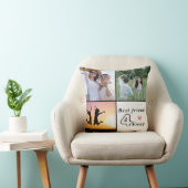 最高の友達Forever写真コラージュカスタム- 3 – 写真 クッション (椅子)