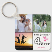 最高の友達Forever写真コラージュカスタム- 5 – 写真 キーホルダー (正面)