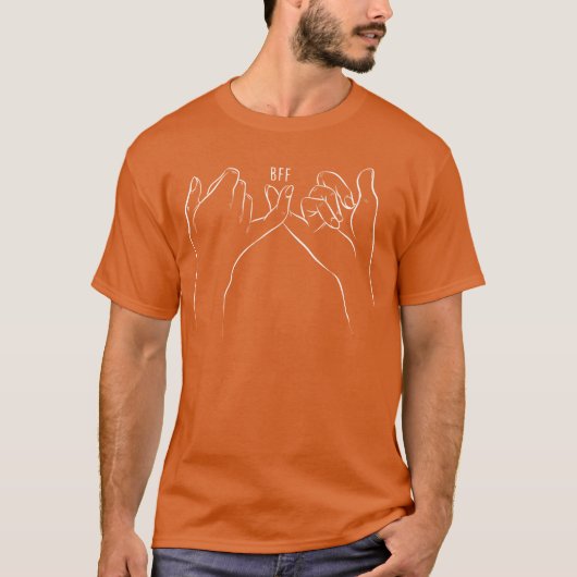 最高の友達Pinky Promise家族 Tシャツ (正面)