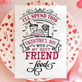 最高の友食おもしろい食バレンタインデー シーズンカード