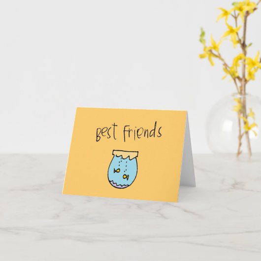 最高の友 カード (黄色い花)