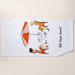 最高の友 ビーチタオル